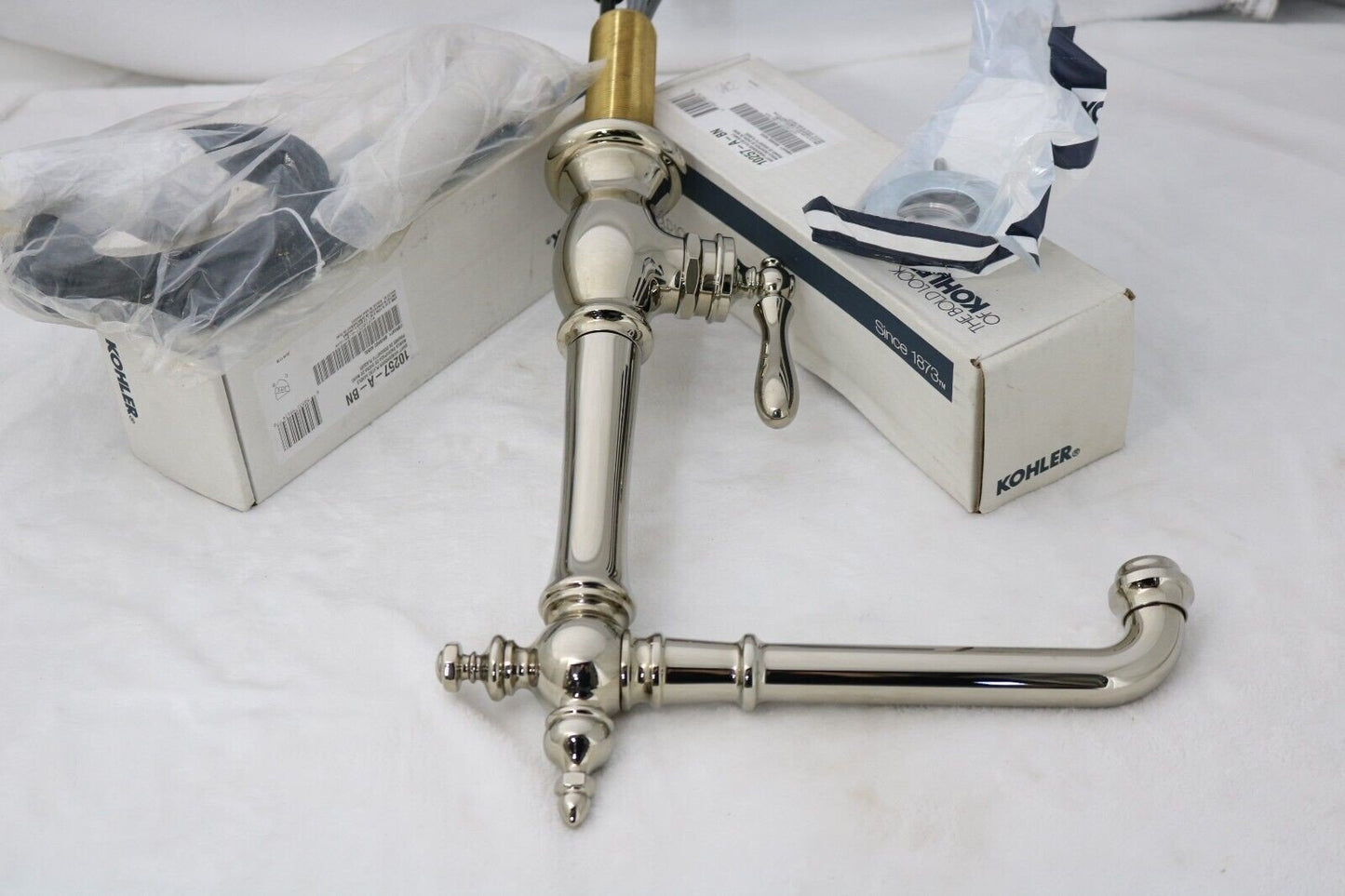 Artifacts Single-handle kitchen sink faucet with side sprayer K-99265-CP