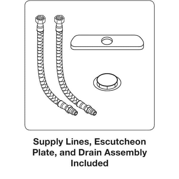 Alteo Single Handle 1-Hole Mid-Arc Bathroom Faucet Brushed Nickel K-45800-4-BN