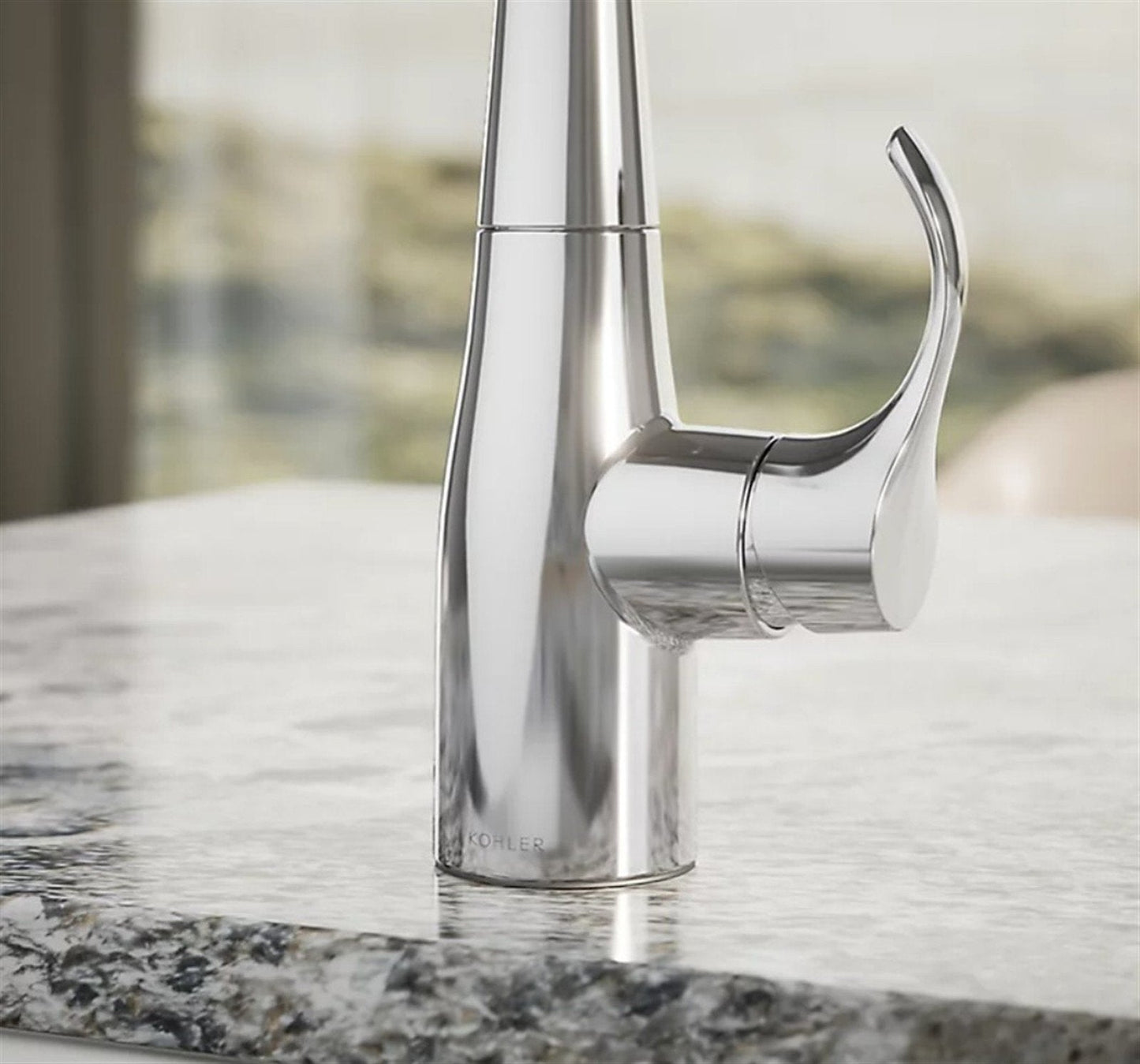 Kohler Simplice Single-Handle Bar Sink Faucet Vibrant Stainless 22034-VS