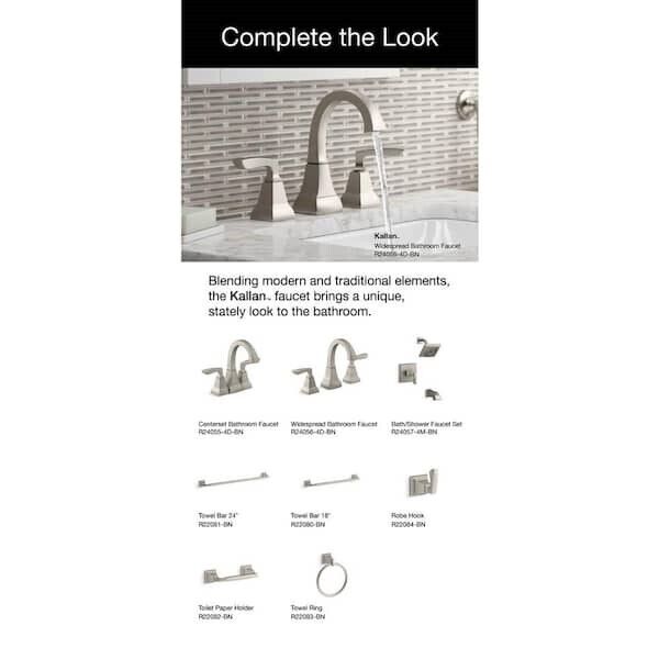 Kohler Kallan 8 in. Widespread Bathroom Faucet Vib Brushed Nickel K-R24056-4D-BN