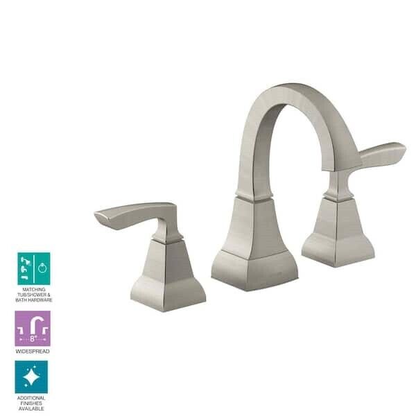 Kohler Kallan 8 in. Widespread Bathroom Faucet Vib Brushed Nickel K-R24056-4D-BN
