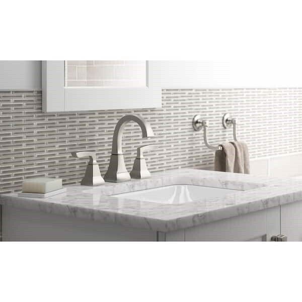 Kohler Kallan 8 in. Widespread Bathroom Faucet Vib Brushed Nickel K-R24056-4D-BN