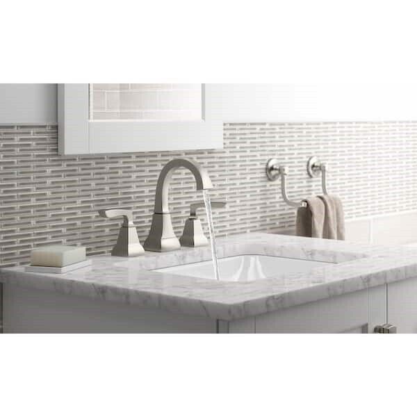Kohler Kallan 8 in. Widespread Bathroom Faucet Vib Brushed Nickel K-R24056-4D-BN