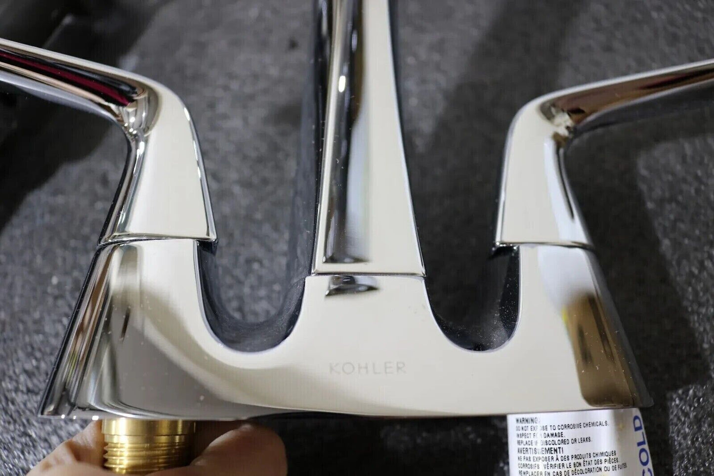 Kohler Elmbrook 4 in. Centerset 2-Handle Chrome Bathroom Faucet R21995-4D-CP