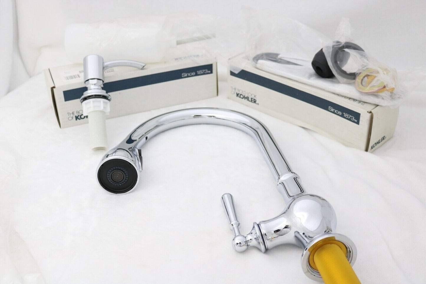 Capilano R24214-SD-CP Single-Handle Pull-Down Sprayer Kitchen Faucet & Soap