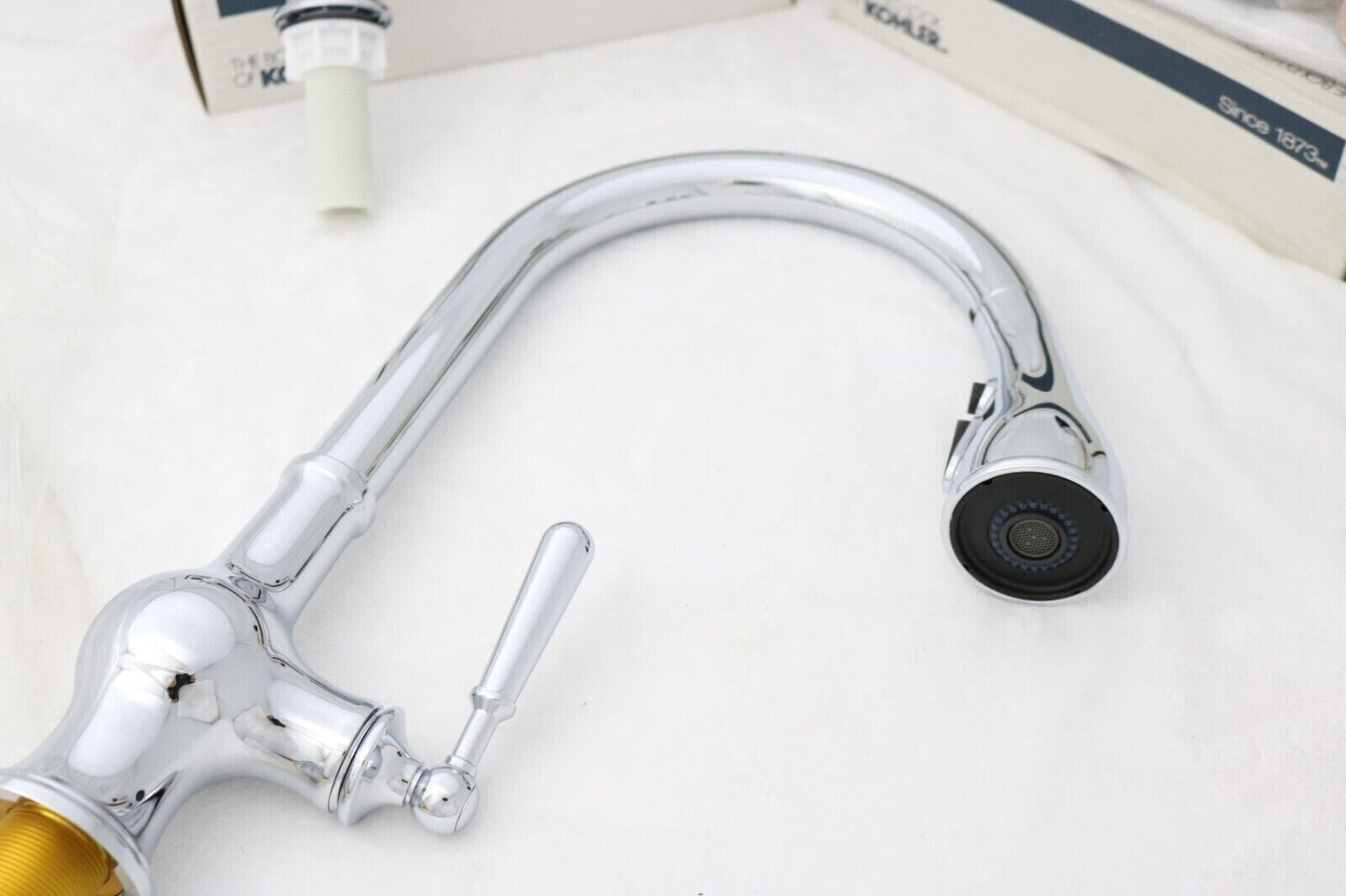 Capilano R24214-SD-CP Single-Handle Pull-Down Sprayer Kitchen Faucet & Soap