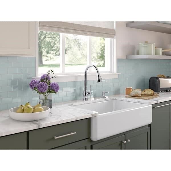 Capilano R24214-SD-CP Single-Handle Pull-Down Sprayer Kitchen Faucet & Soap