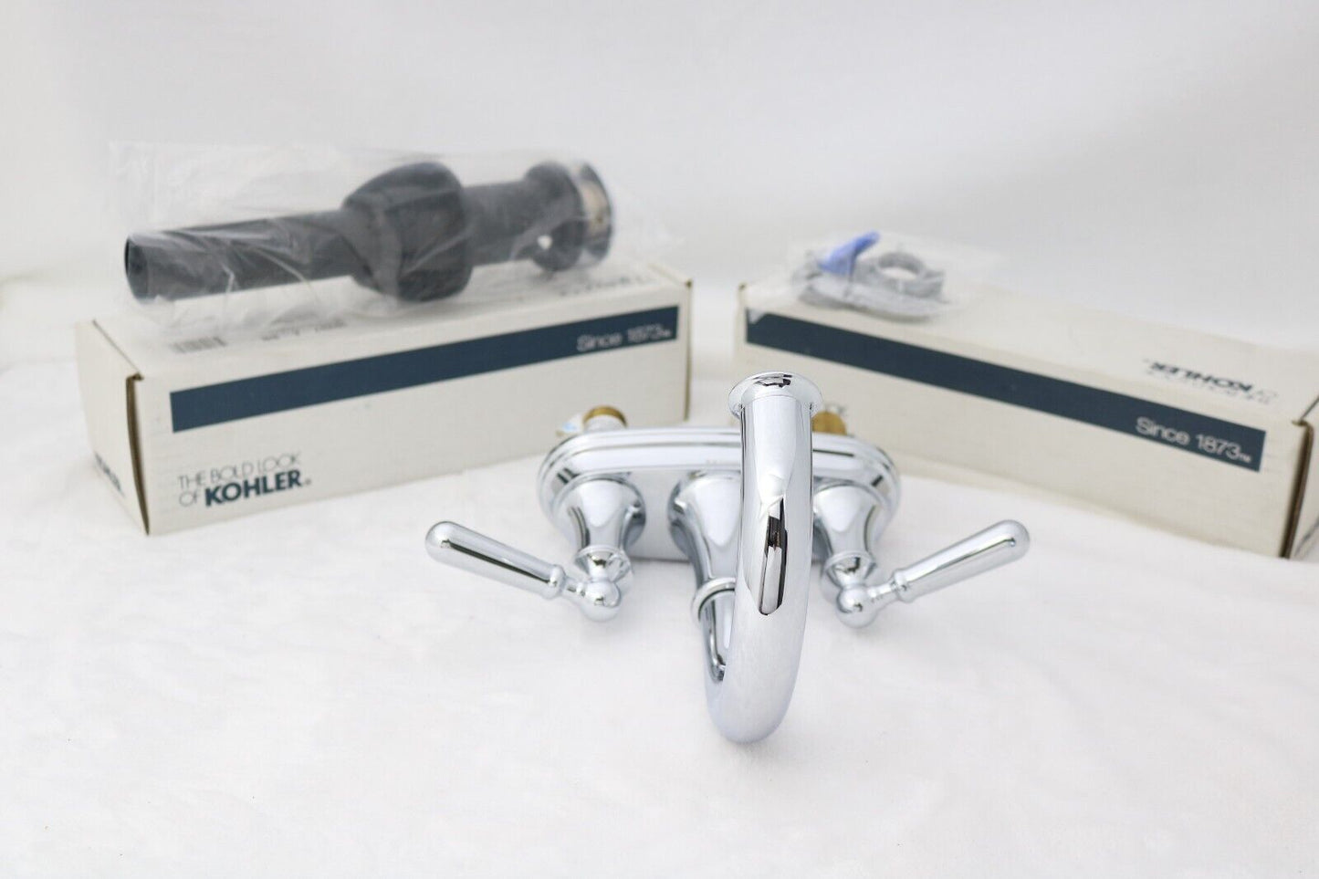 Kohler K-R30581-4D-CP Capilano 4in Centerset 2Handle Bathroom Faucet Chrome
