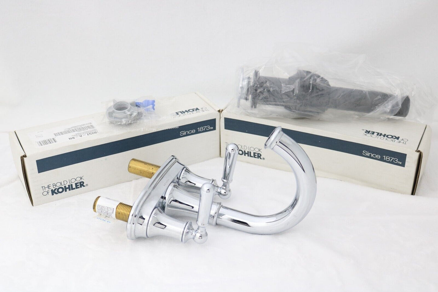 Kohler R30581-4D Capilano Centerset bathroom sink faucet, 1.2 Polished Chrome