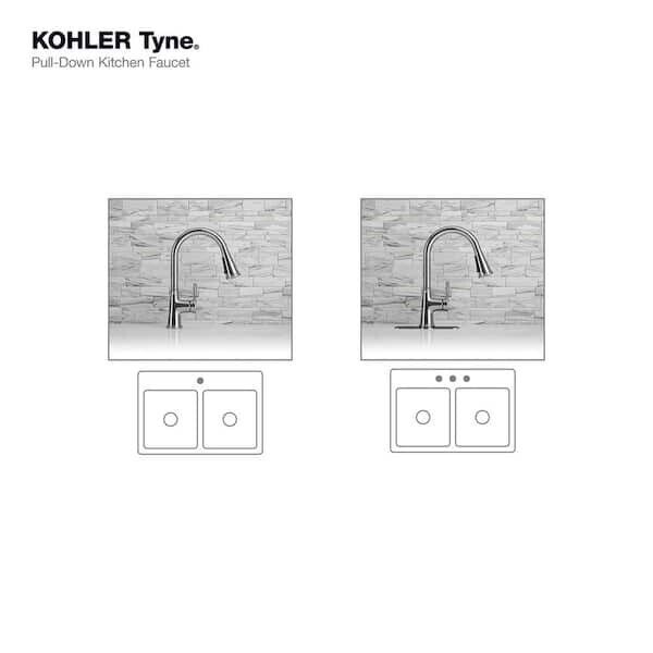 Tyne Pull-down kitchen faucet K-R21415-CP