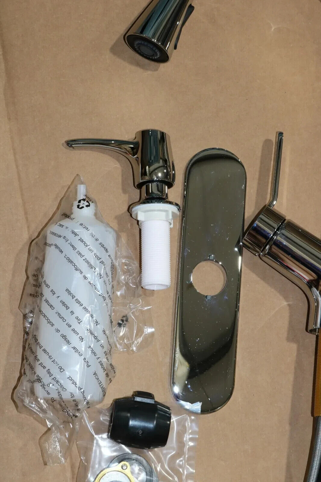 KOHLER R22897-SD-CP Kitchen Faucet Polished Chrome 1-Handle Pull-Down/Soap Disp
