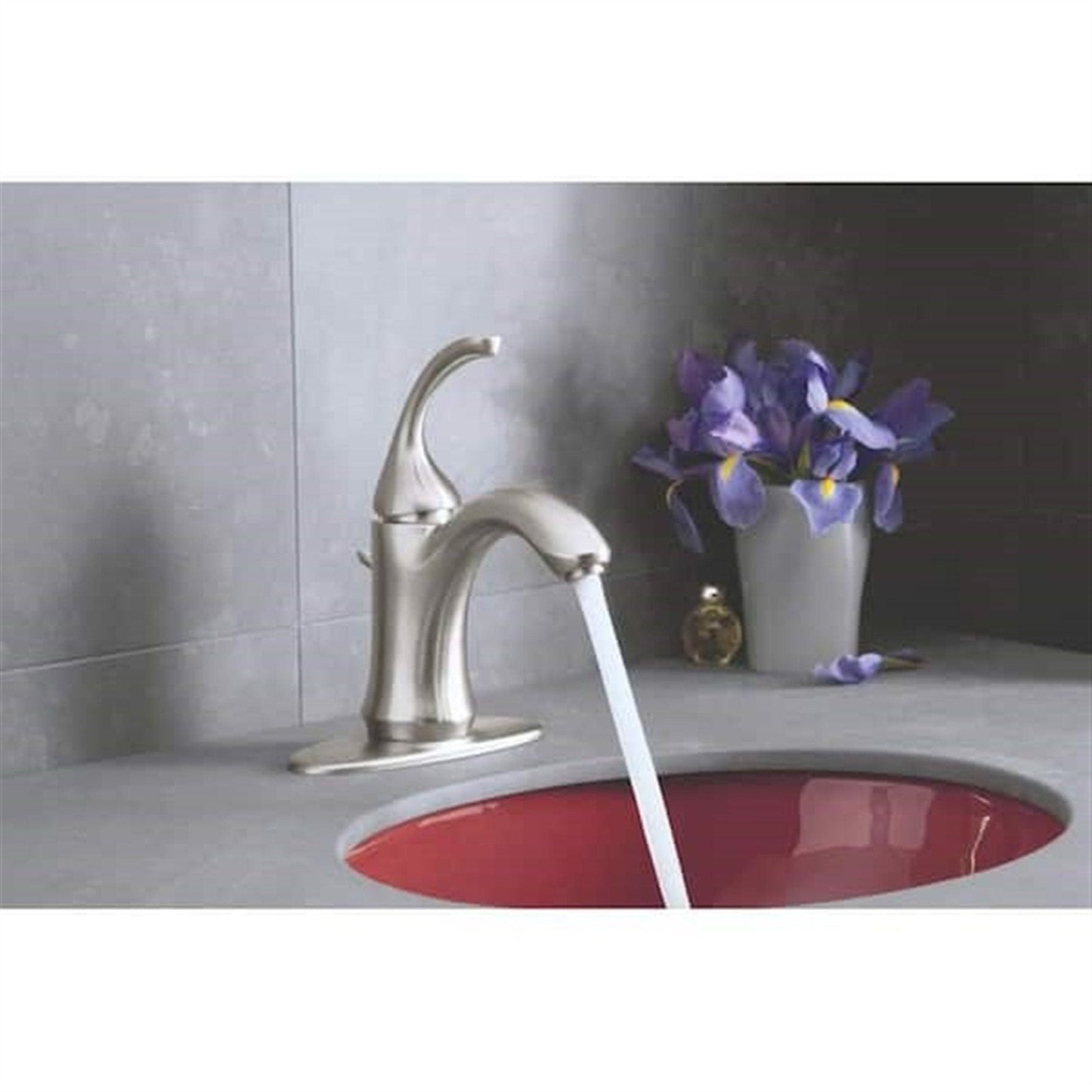 Kohler Forte Single Hole Bathroom Faucet Brushed Nickel K-10215-4-BN