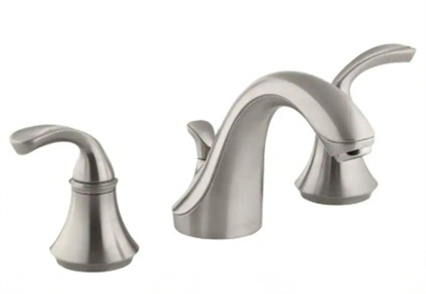 Kohler Forte Widespread bathroom sink faucet, Brushed Nickel K-10272-4-BN