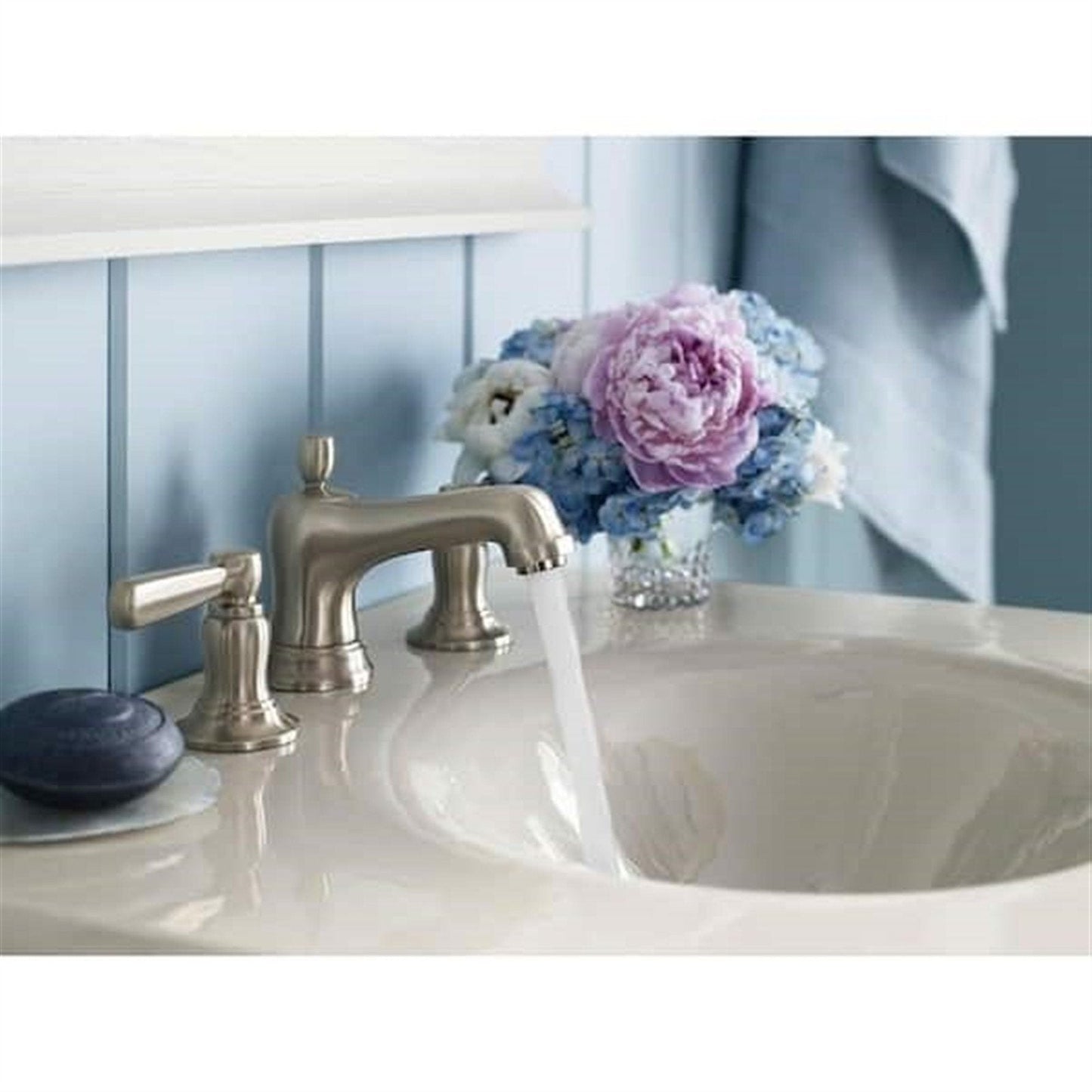 Kohler Bancroft 8 in. Widespread Bathroom Faucet Vibrant Brushed Nickel K-10577-4-BN