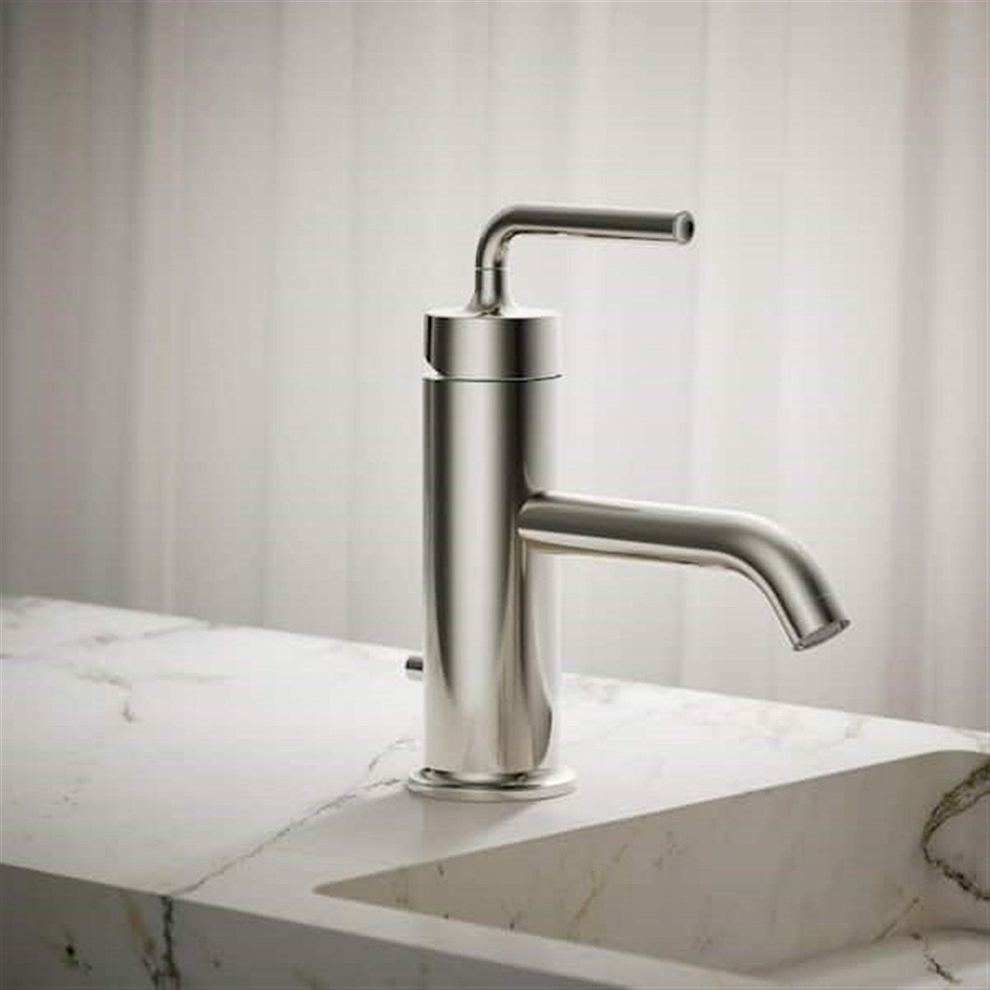 Kohler Purist Single Hole Bathroom Faucet Vibrant Polished Nickel K-14402-4A-SN