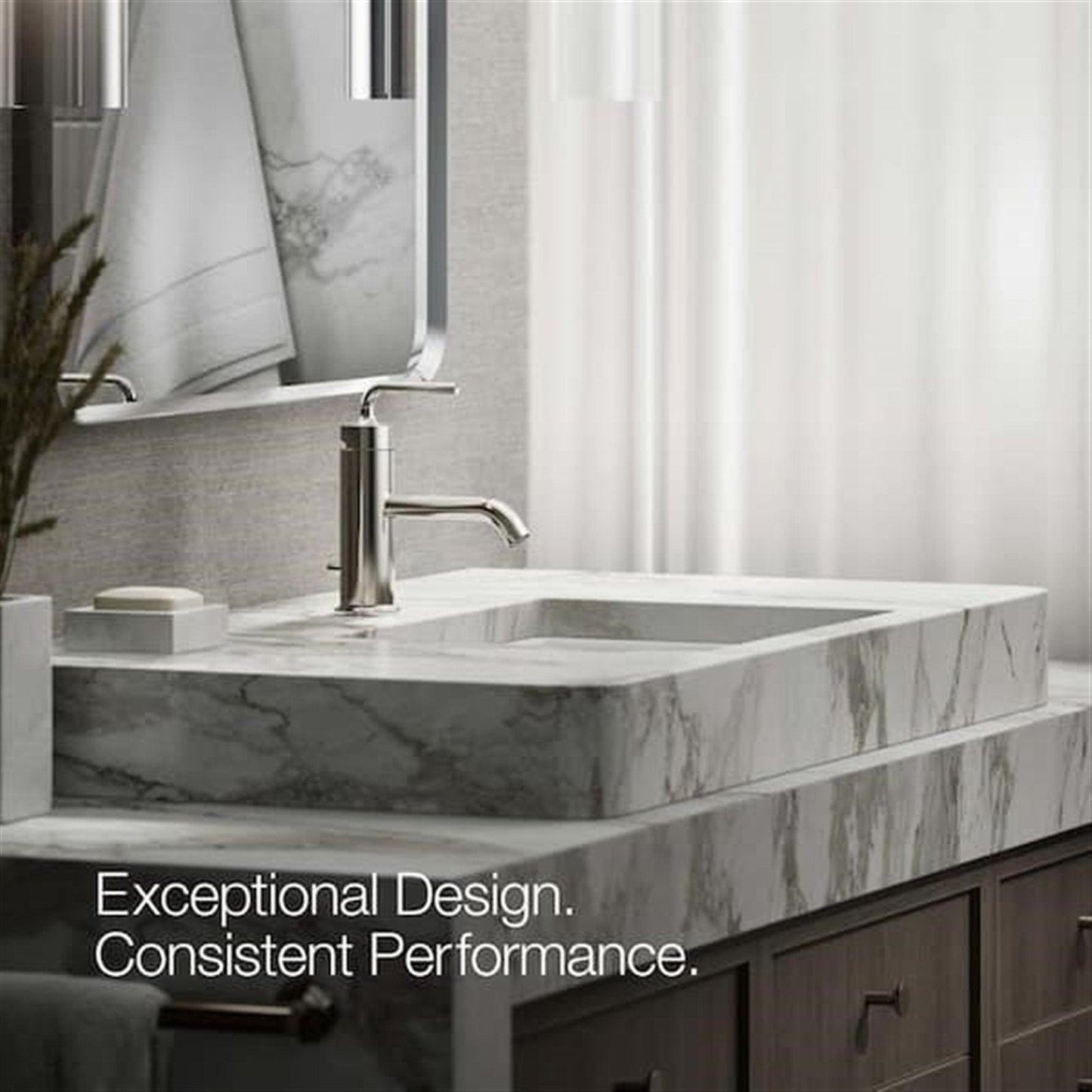 Kohler Purist Single Hole Bathroom Faucet Vibrant Polished Nickel K-14402-4A-SN