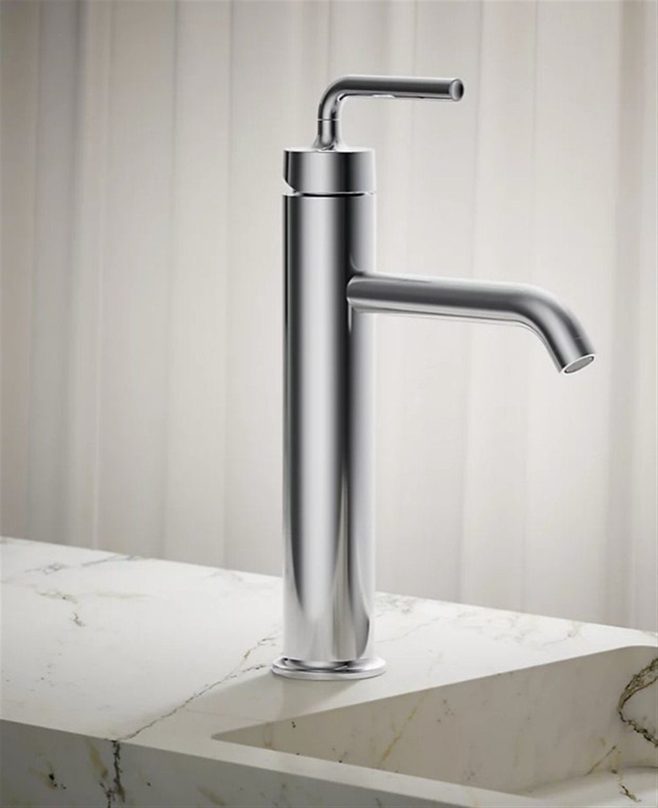 Kohler Purist Single Hole Bathroom Faucet Polished Chrome K-14402-4A-CP