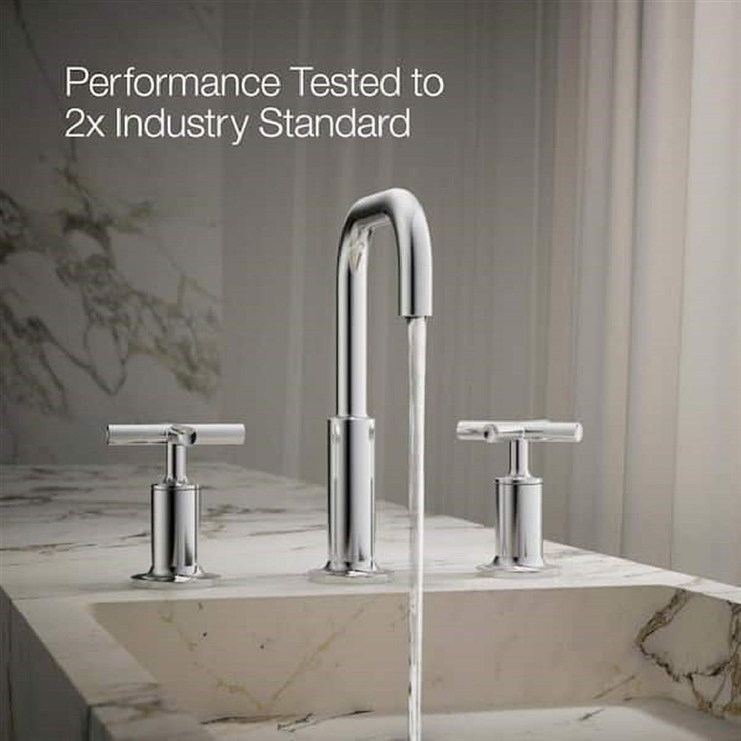 Kohler Purist 8 in. Widespread Bathroom Faucet Polished Chrome finish K-14406-3-CP
