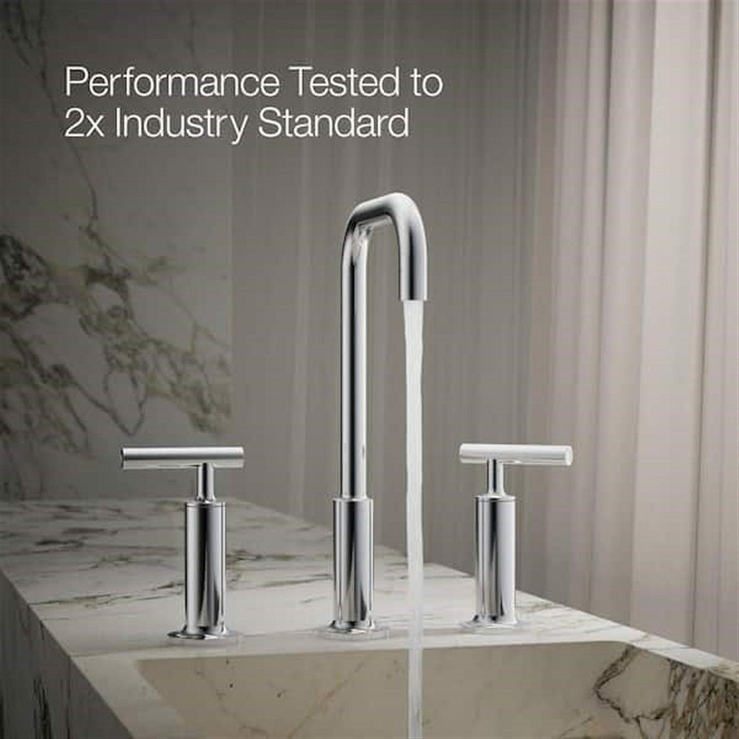 Kohler Purist 8 in. Widespread Bathroom Faucet Polished Chrome K-14408-4-CP