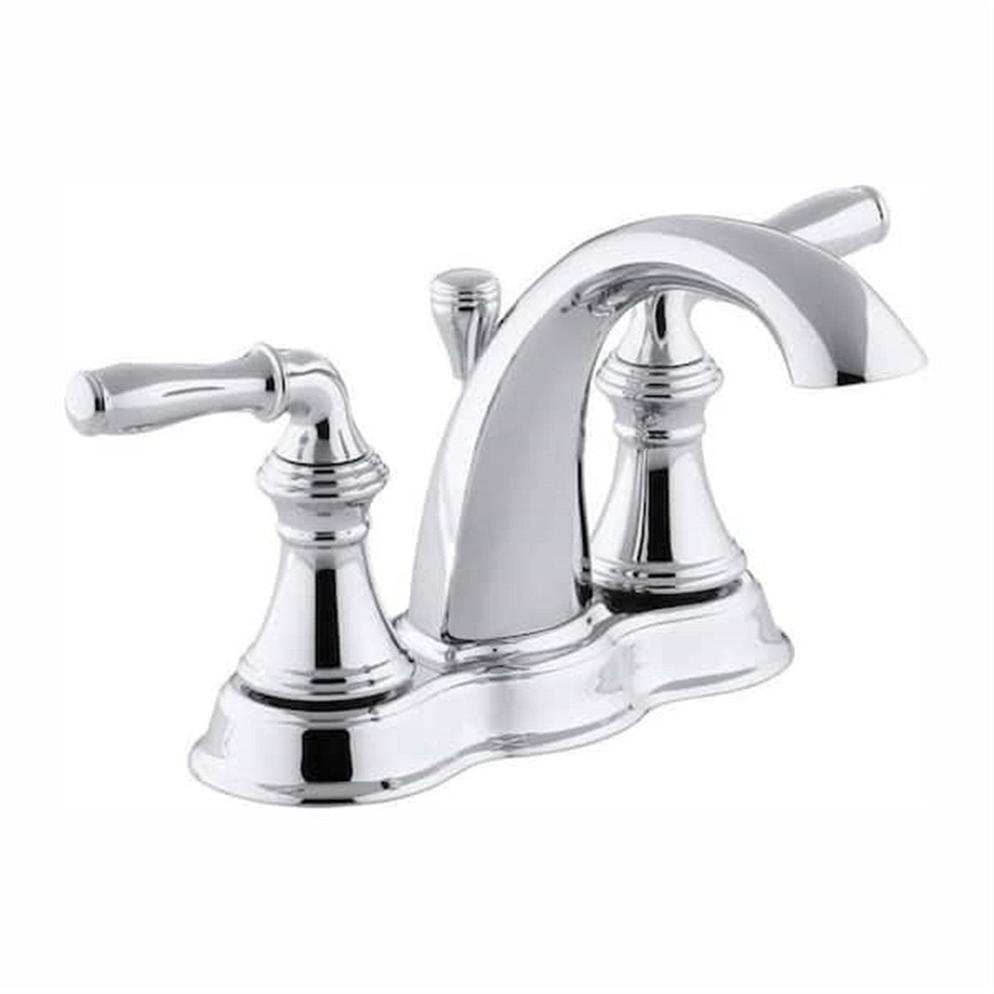 Kohler Devonshire 4 in. Centerset Bathroom Faucet Polished Chrome K-393-N4-CP