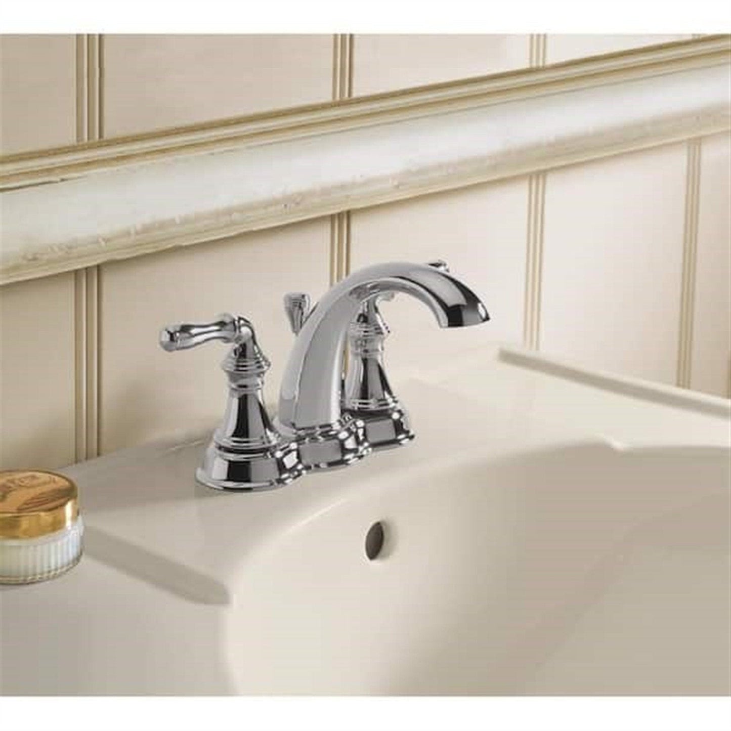Kohler Devonshire 4 in. Centerset Bathroom Faucet Polished Chrome K-393-N4-CP
