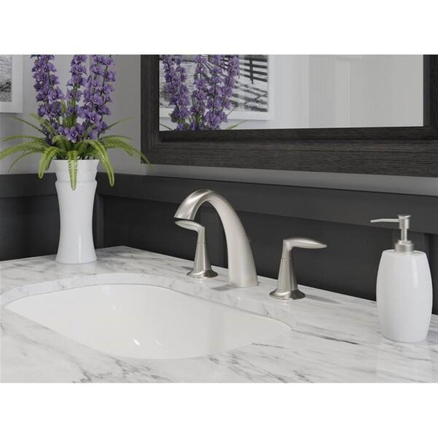 Kohler Alteo 8 in. Widespread Bathroom Faucet Vibrant Brushed Nickel K-45102-4-BN