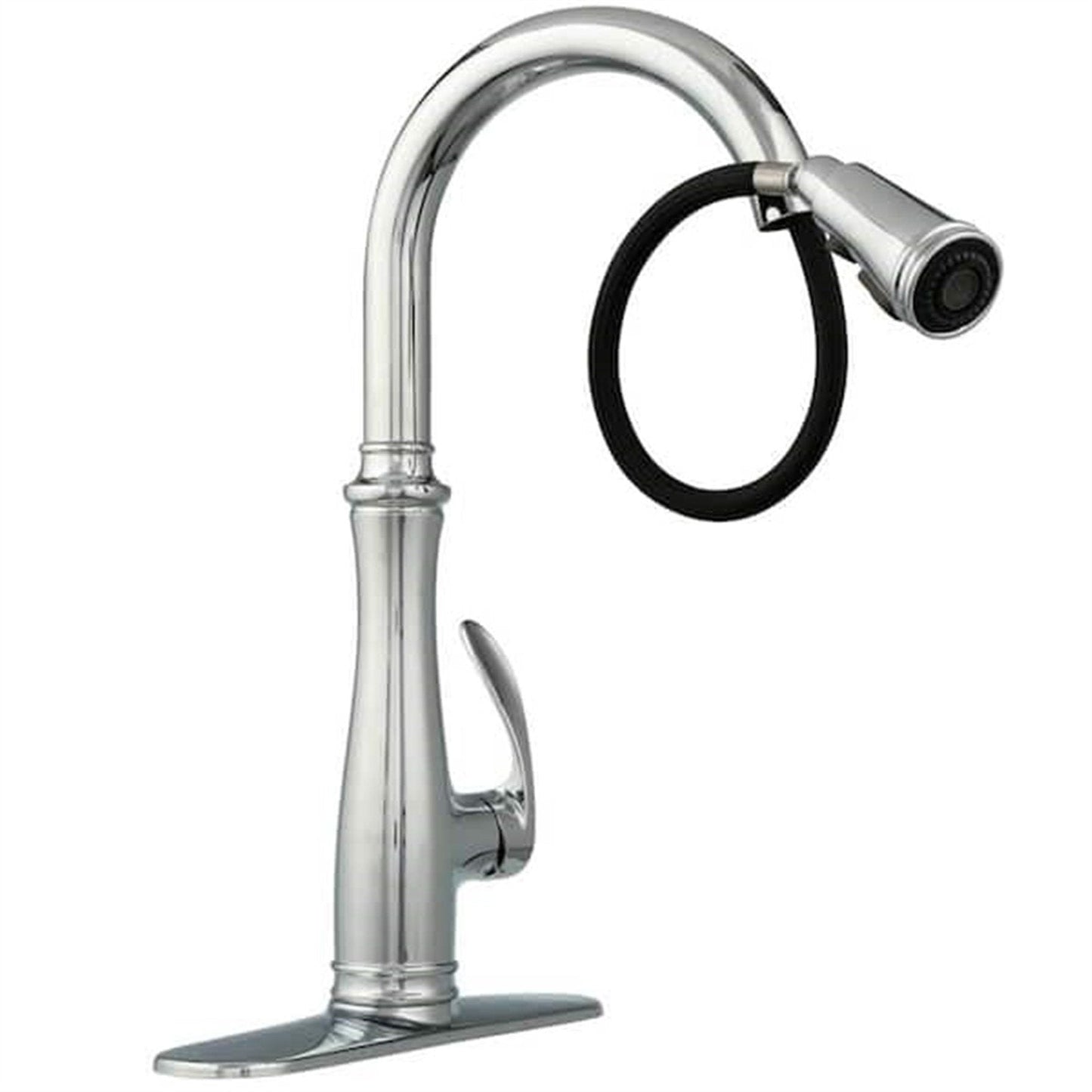 Kohler Bellera 1 Hole Pull Down Kitchen Faucet in Polished Chrome K-560-CP