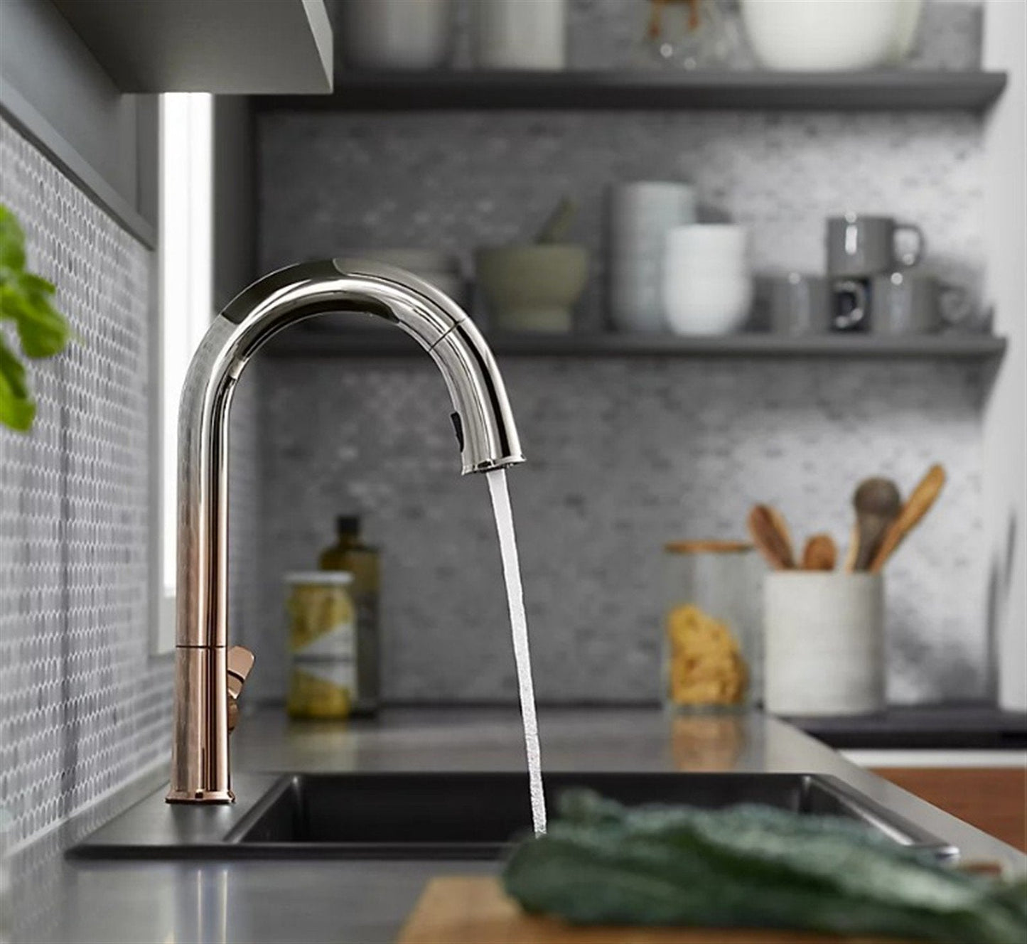 Kohler Sensate Touchless pull-down kitchen faucet Vib. Stainless K-72218-B7-VS