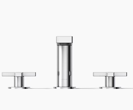 KOHLER Composed Widespread Bathroom Sink Faucet Cross Handles K-73060-3-CP