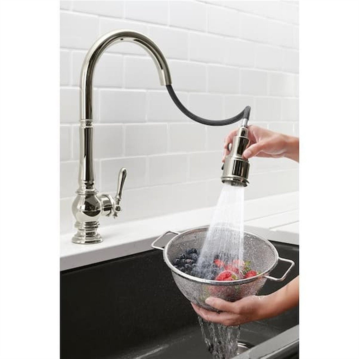 Kohler Artifacts 1-Handle Pull-Down Kitchen Faucet Polished Chrome K-99259-CP