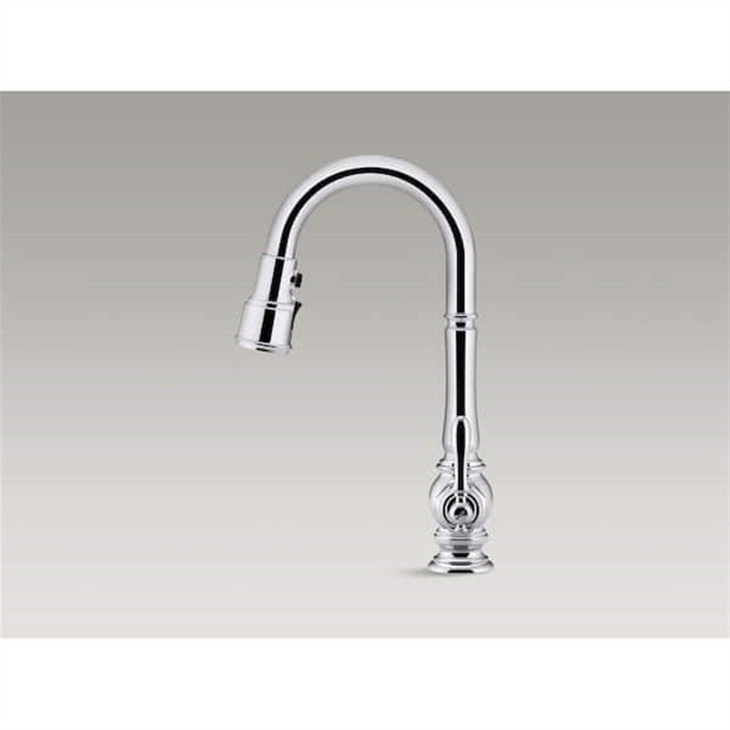 Kohler Artifacts 1 Hole Pull Down Kitchen Faucet in Polished Chrome K-99261-CP