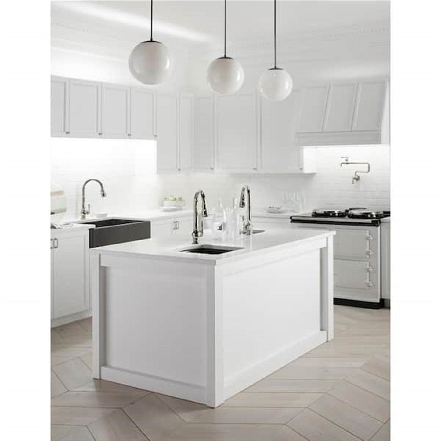 Kohler Artifacts 1 Hole Pull Down Kitchen Faucet in Vibrant Polished Nickel K-99261-SN