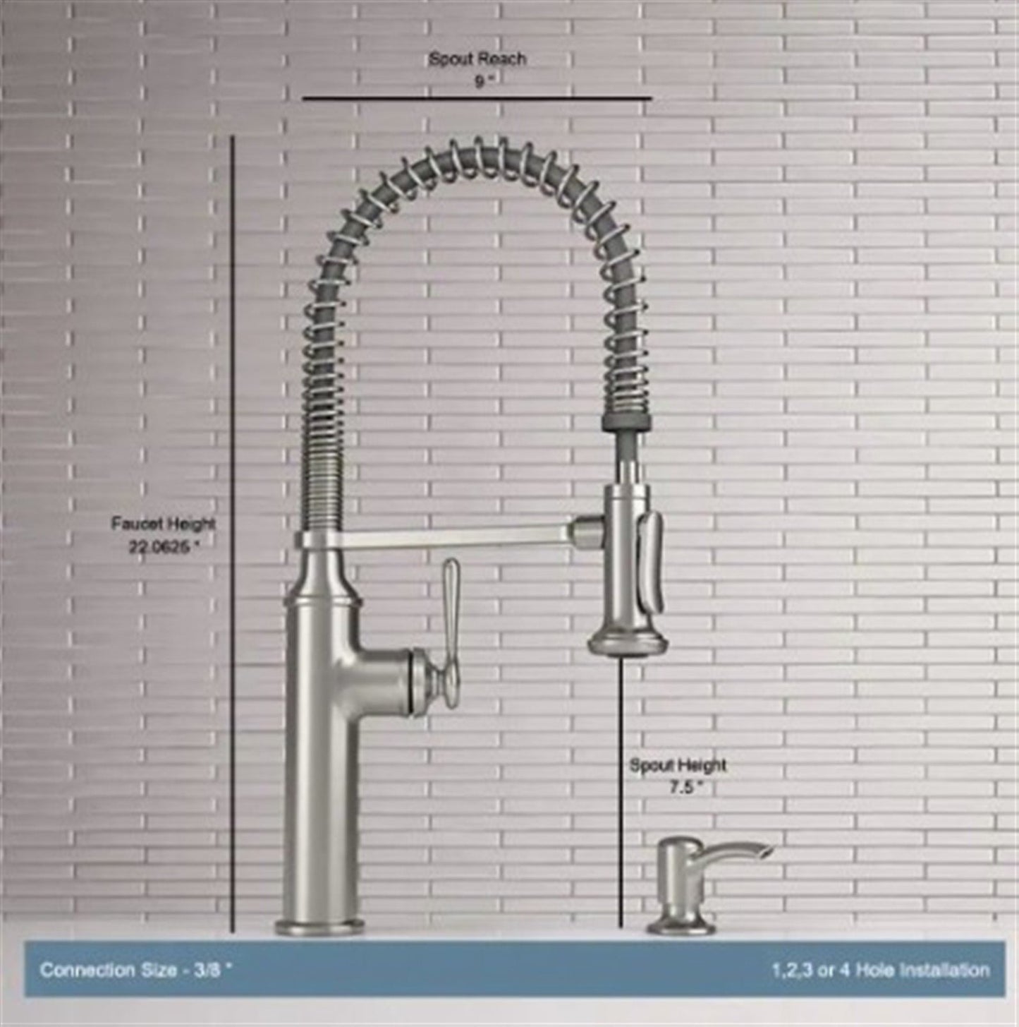 Kohler Sous Pro Style Pull Down Kitchen Vibrant Stainless K-R10651-SD-VS