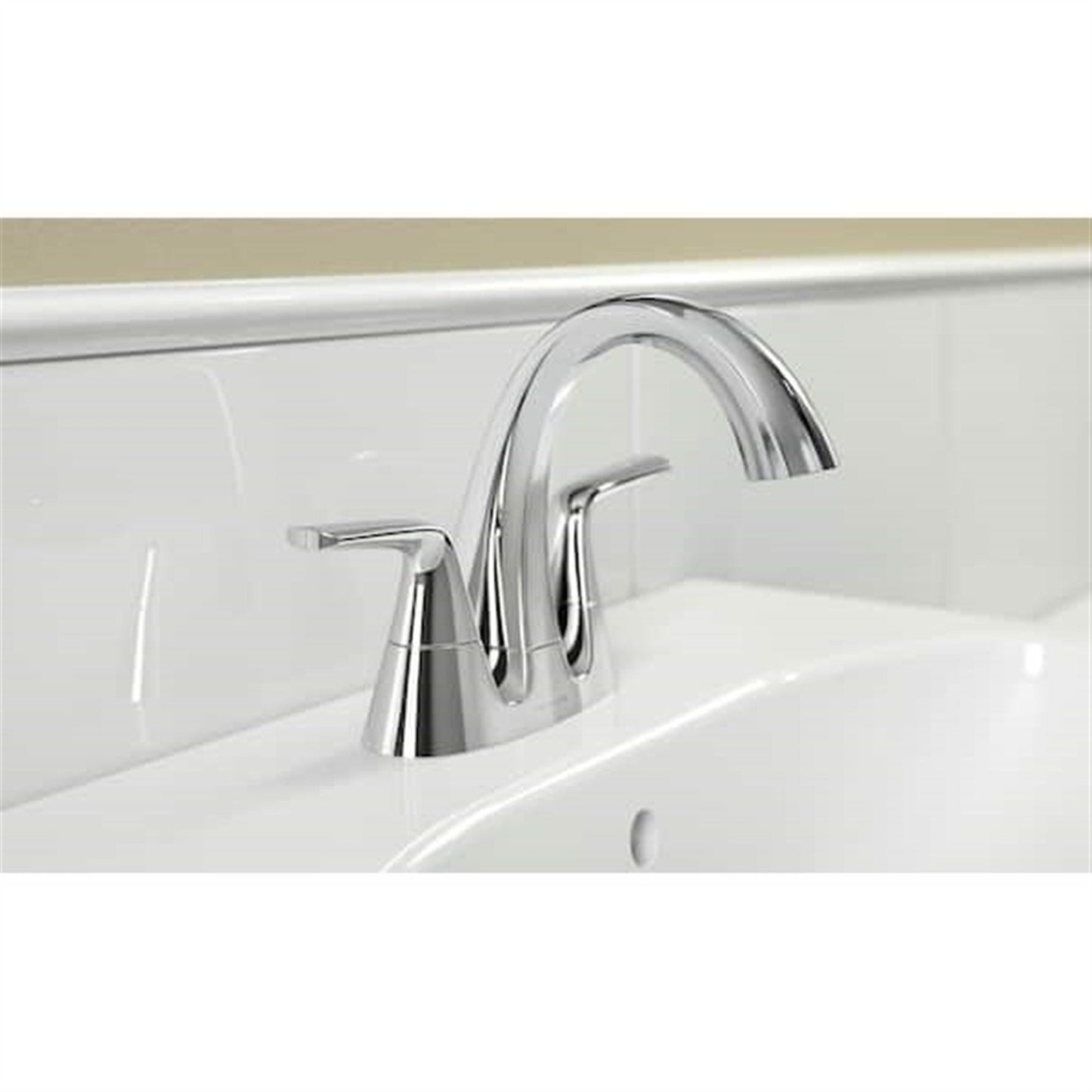 Kohler Elmbrook 4 in. Centerset Bathroom Faucet Polished Chrome K-R21995-4D-CP ✅