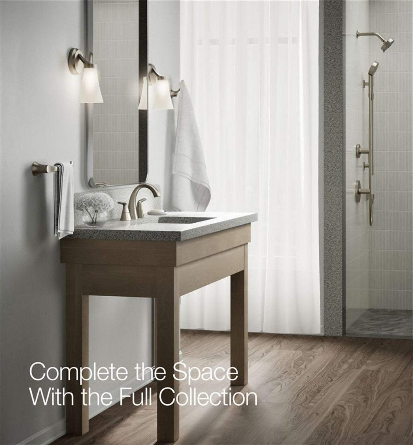 Kohler Elmbrook 8 in. Widespread Bathroom Faucet Polished Chrome K-R21996-4D-CP