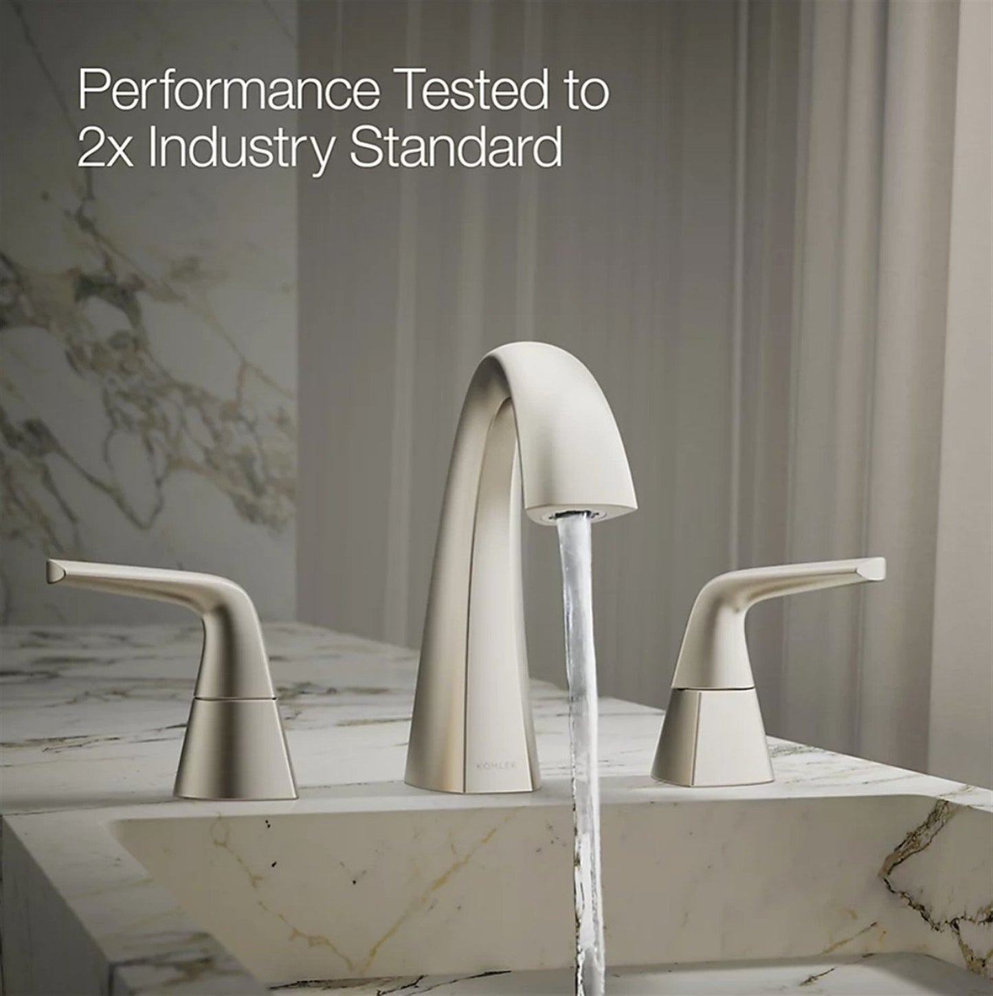 Kohler Elmbrook 8 in. Widespread Bathroom Faucet Polished Chrome K-R21996-4D-CP