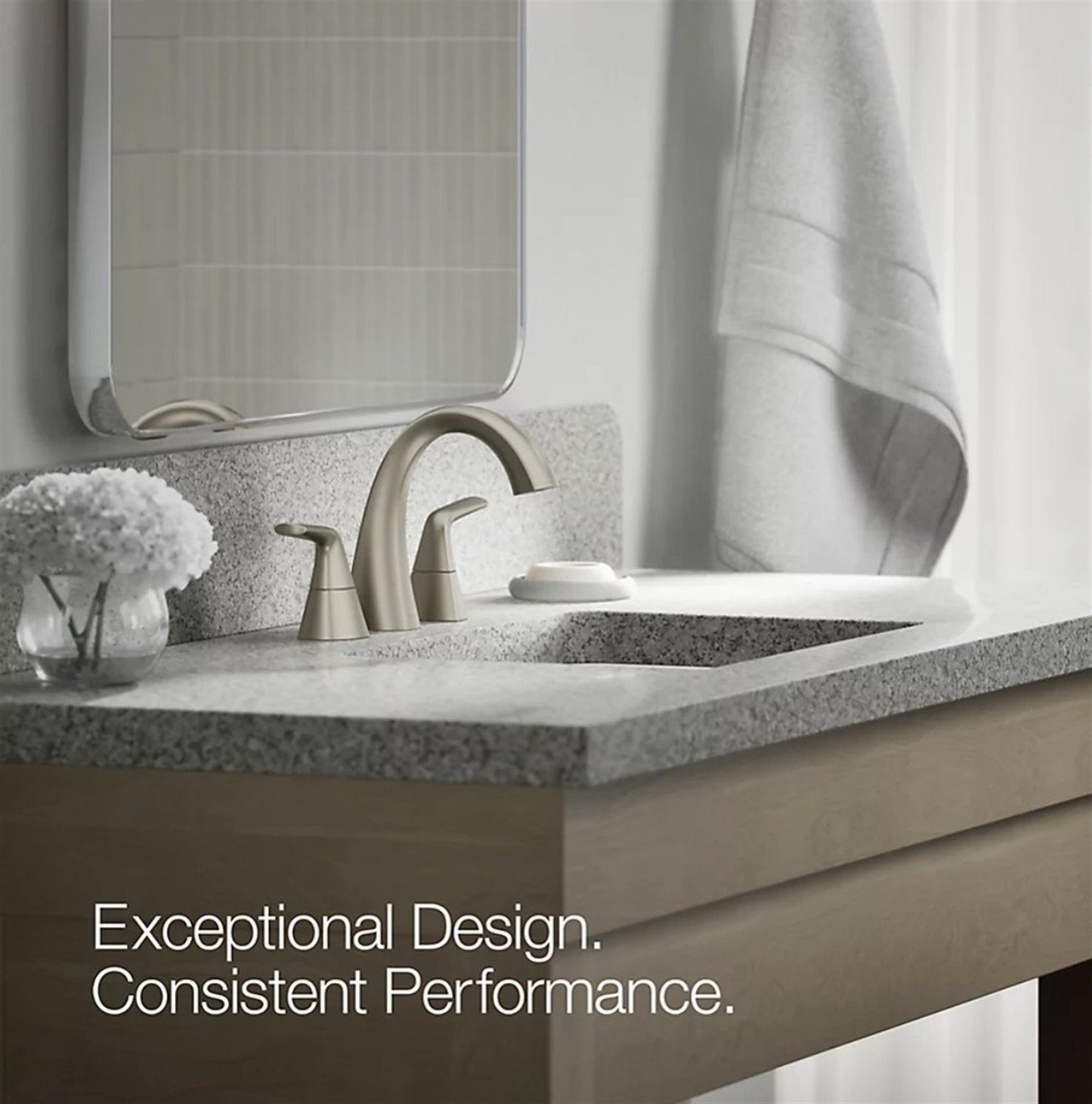 Kohler Elmbrook 8 in. Widespread Bathroom Faucet Polished Chrome K-R21996-4D-CP