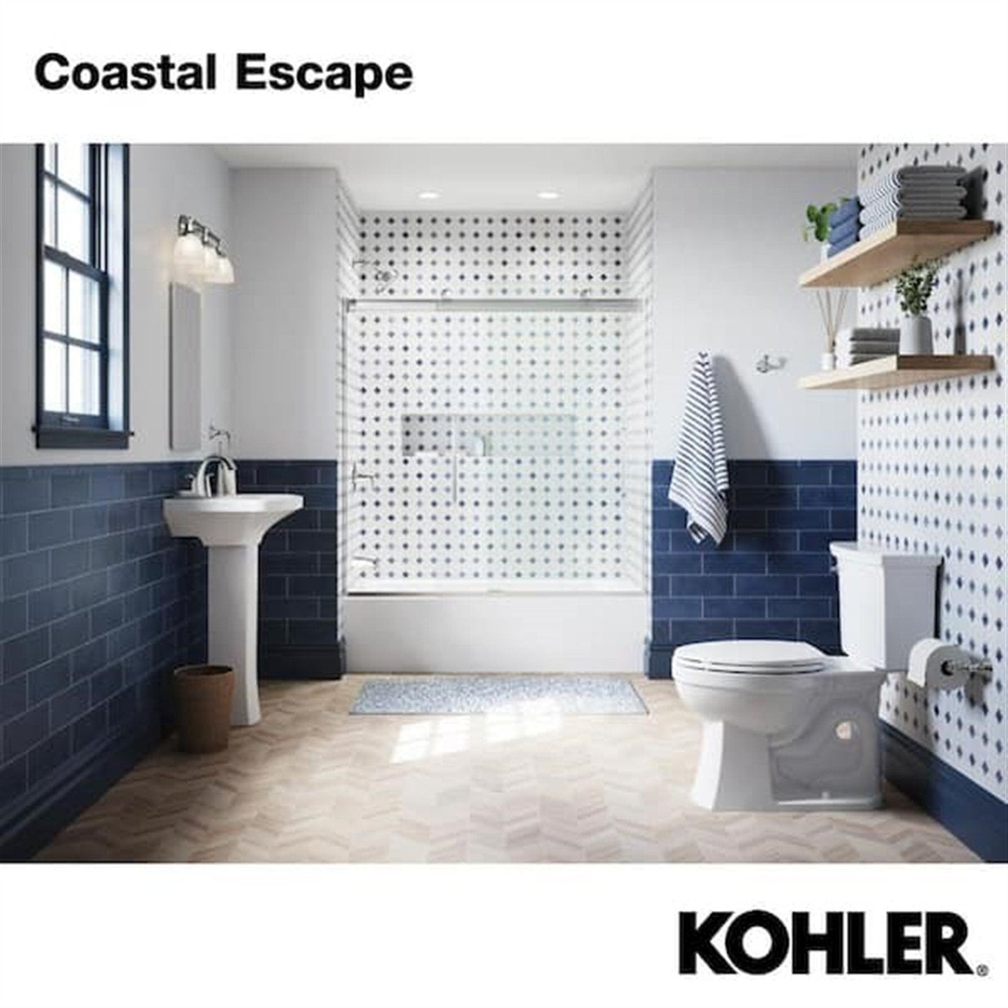 Kohler Elmbrook 8 in. Widespread Bathroom Faucet Polished Chrome K-R21996-4D-CP