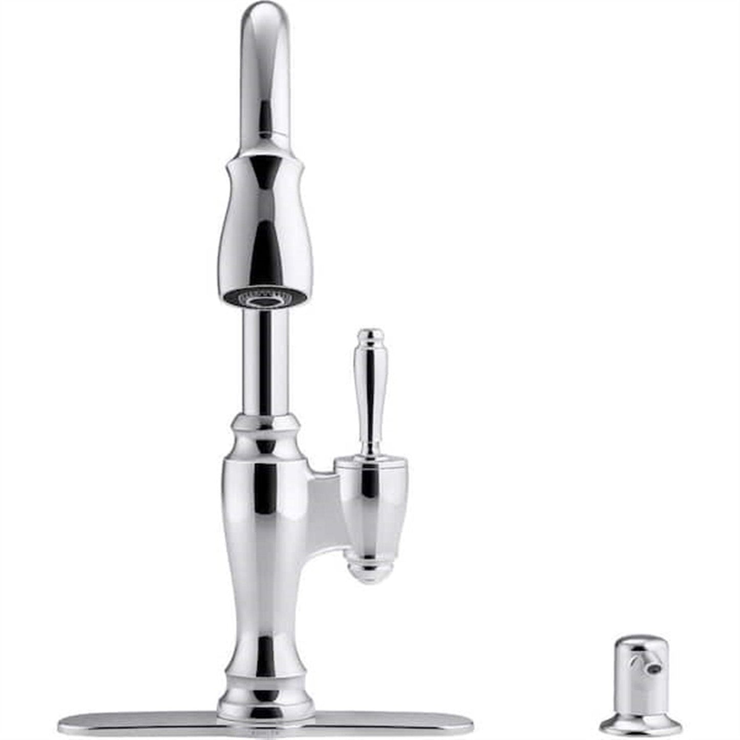 Kohler Arsdale 1 Hole Pull Down Kitchen Faucet in Polished Chrome K-R22970-SD-CP