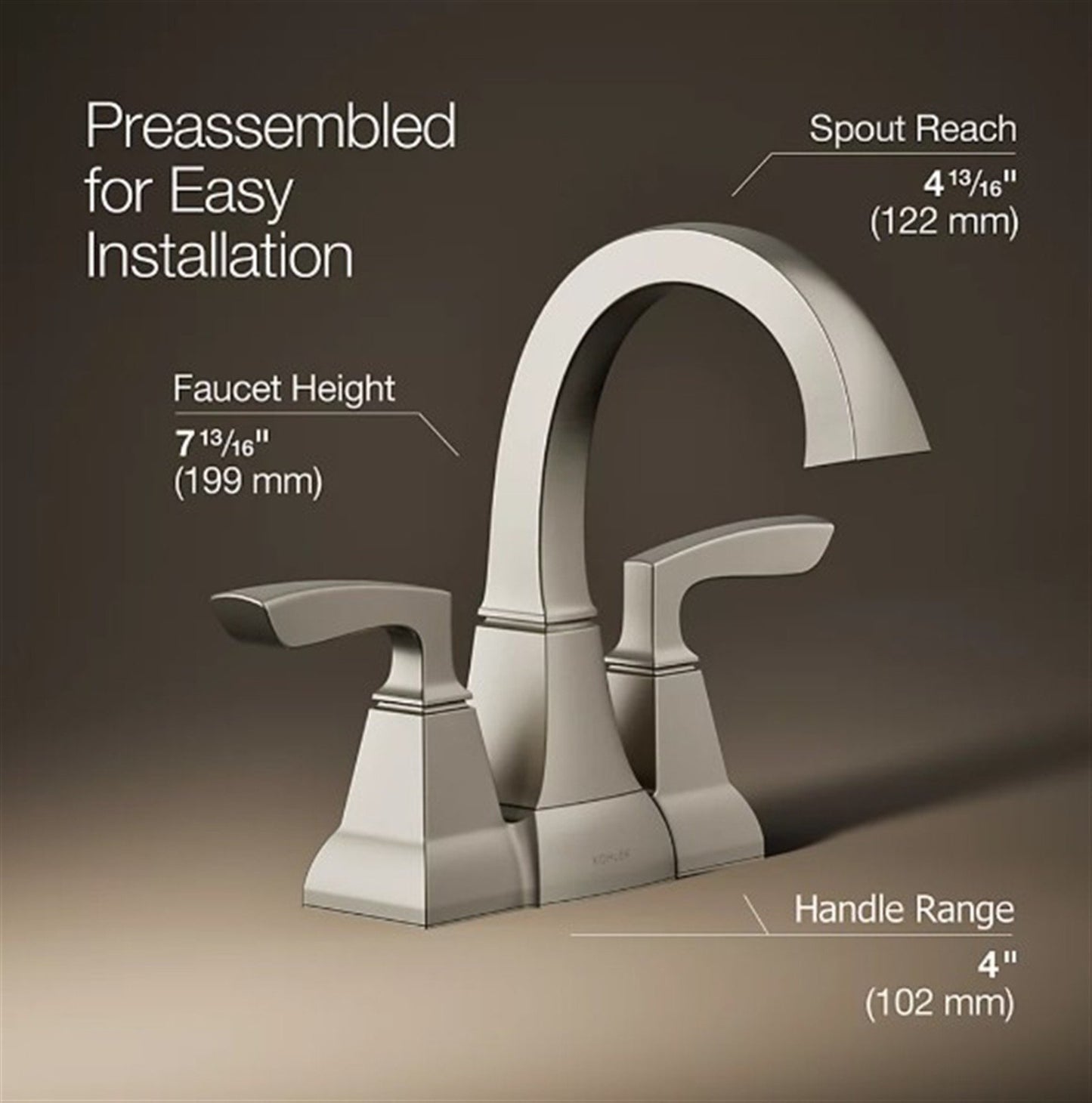 Kohler Kallen Bathroom Faucet 2-Handle Oil Rubbed Bronze K-R24055-4D-2BZ ✅