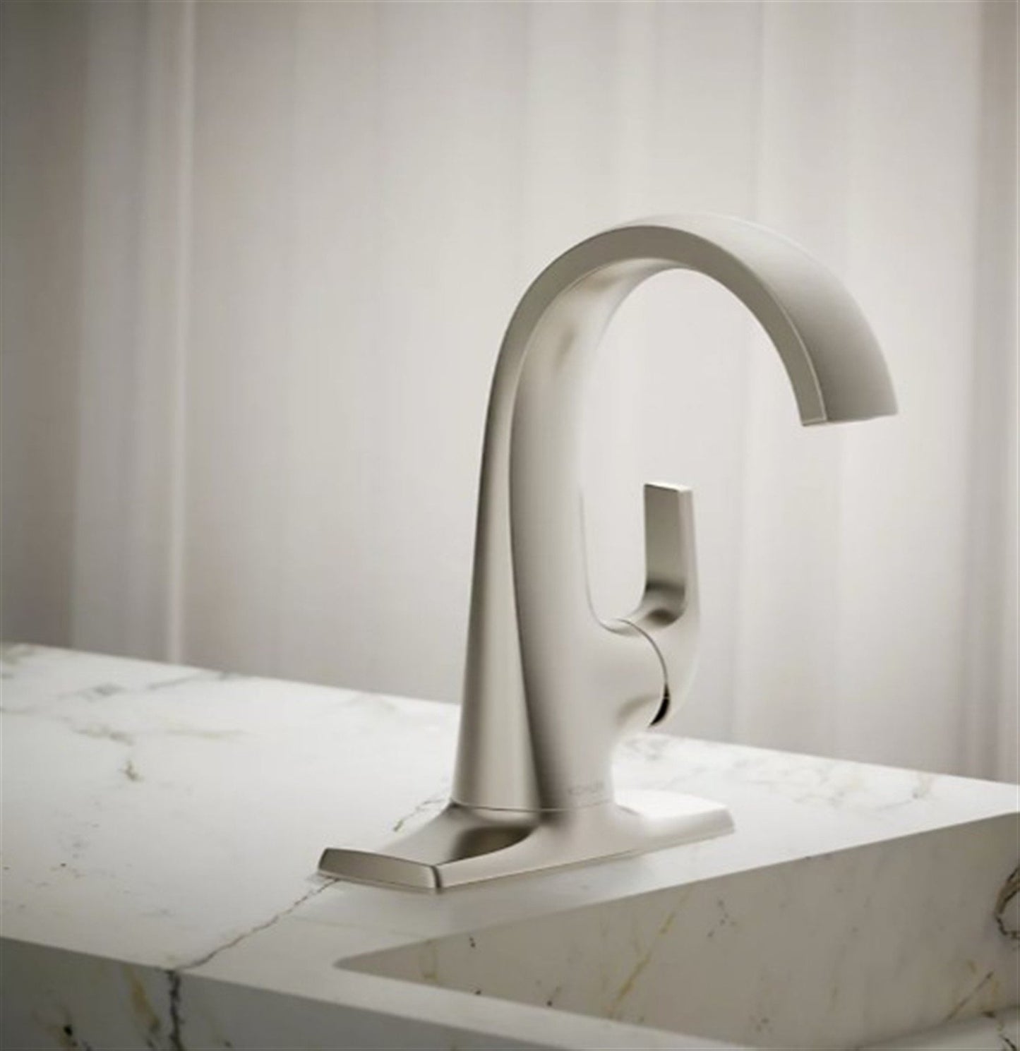 Kohler Cursiva 1 Hole Bathroom Faucet Brushed Nickel K-R30577-4D-BN ✅