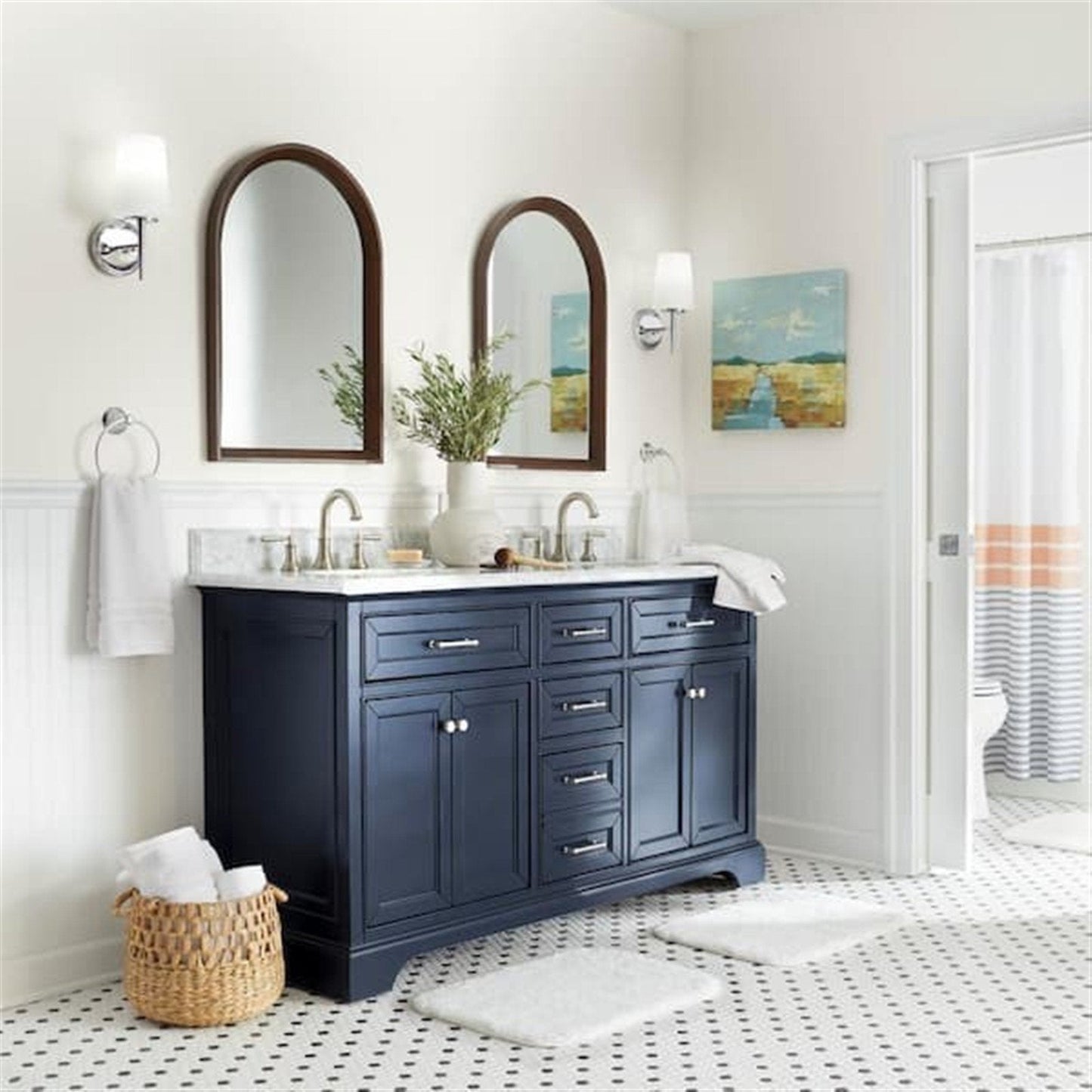 Kohler Capilano 8 in. Widespread Bathroom Faucet Vibrant Brushed Nickel K-R30582-4D-BN