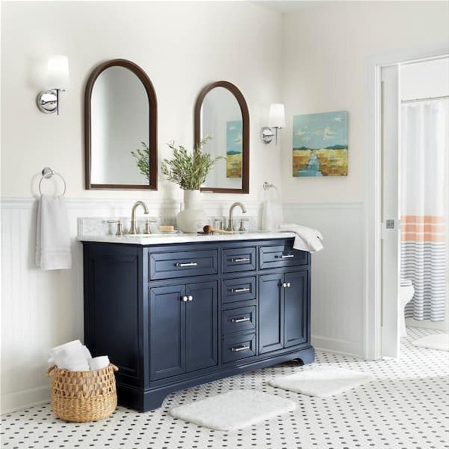 Kohler Capilano 8 in. Widespread Bathroom Faucet Vibrant Brushed Nickel K-R30582-4D-BN