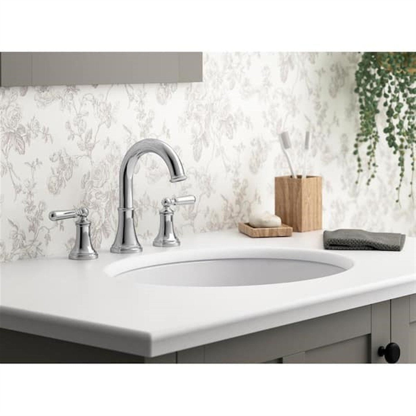 Kohler Capilano 8 in. Widespread Bathroom Faucet Polished Chrome K-R30582-4D-CP