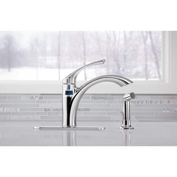 Kohler Mistos Wide-Spread Standard Kitchen Faucet in Polished Chrome K-R72508-CP