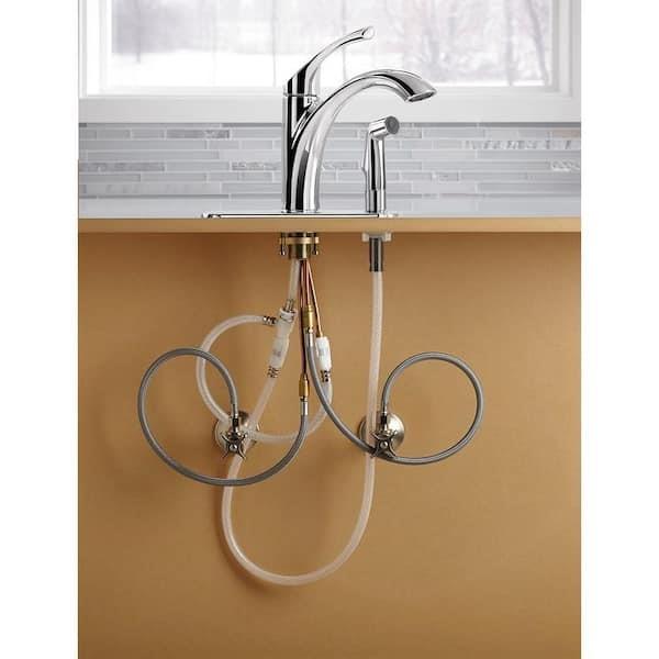 Kohler Mistos Wide-Spread Standard Kitchen Faucet in Polished Chrome K-R72508-CP