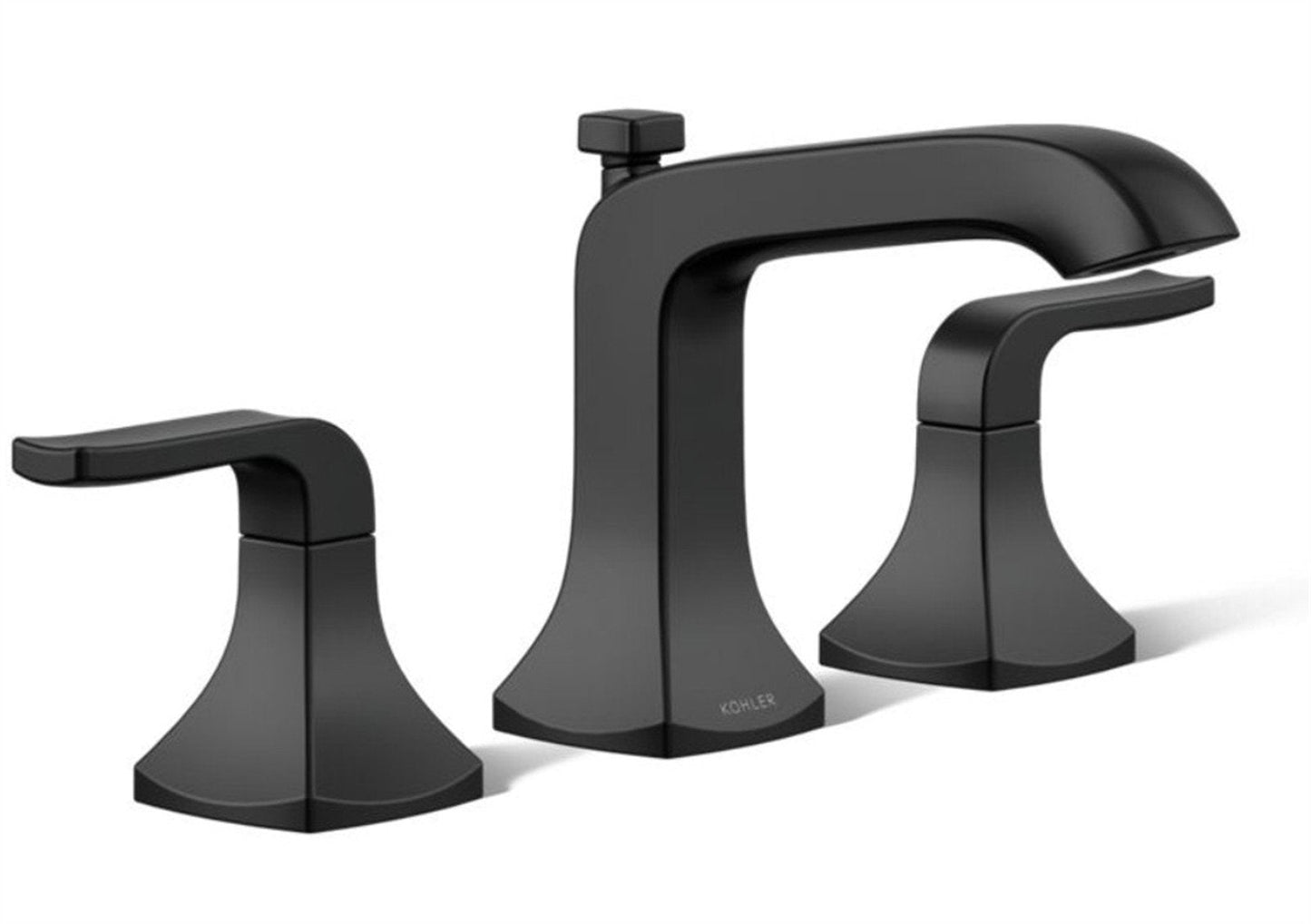Kohler Rubicon 8 in. Widespread Bathroom Faucet Matte Black K-R76216-4D-BL