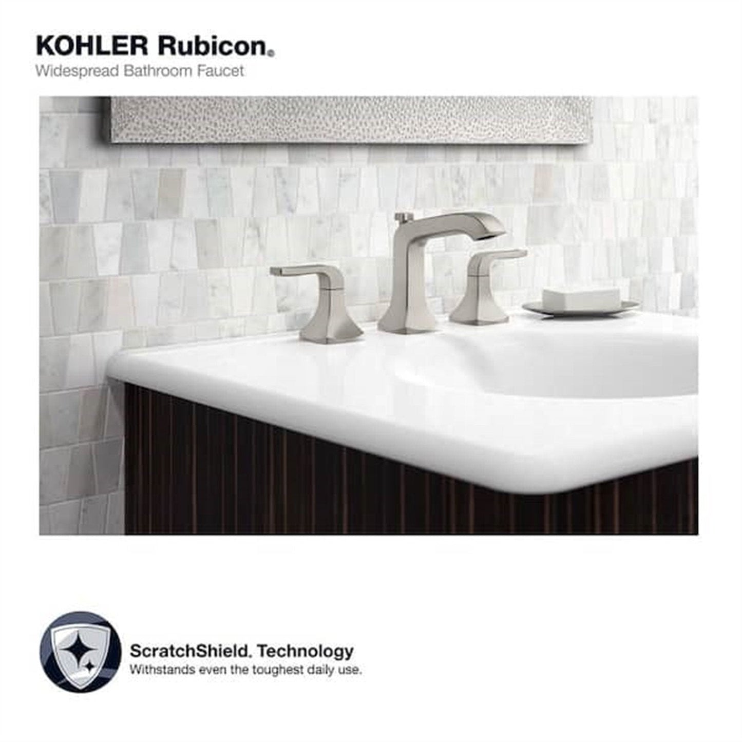 Rubicon 8 in. Widespread 2-Handle Bathroom Faucet in Vibrant Brushed Nickel