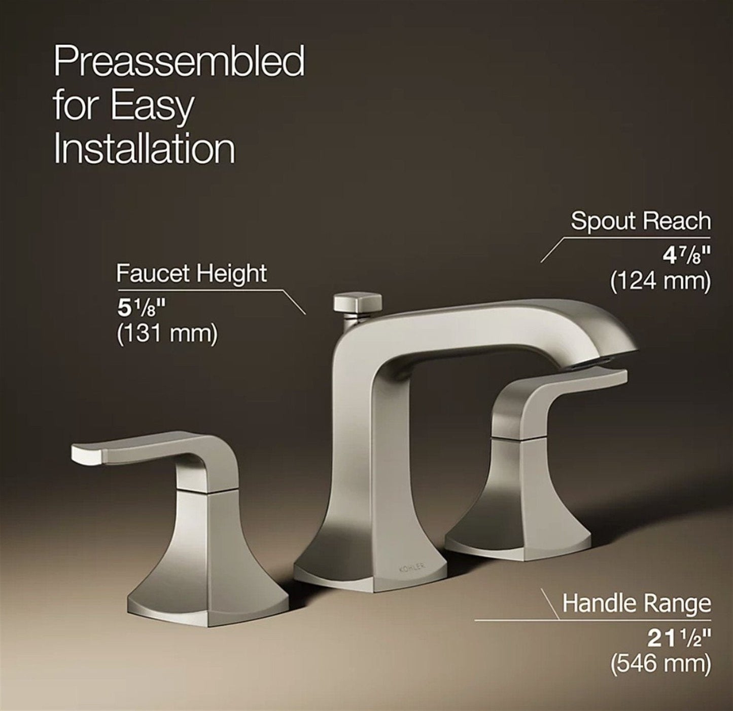 Rubicon 8 in. Widespread 2-Handle Bathroom Faucet in Vibrant Brushed Nickel