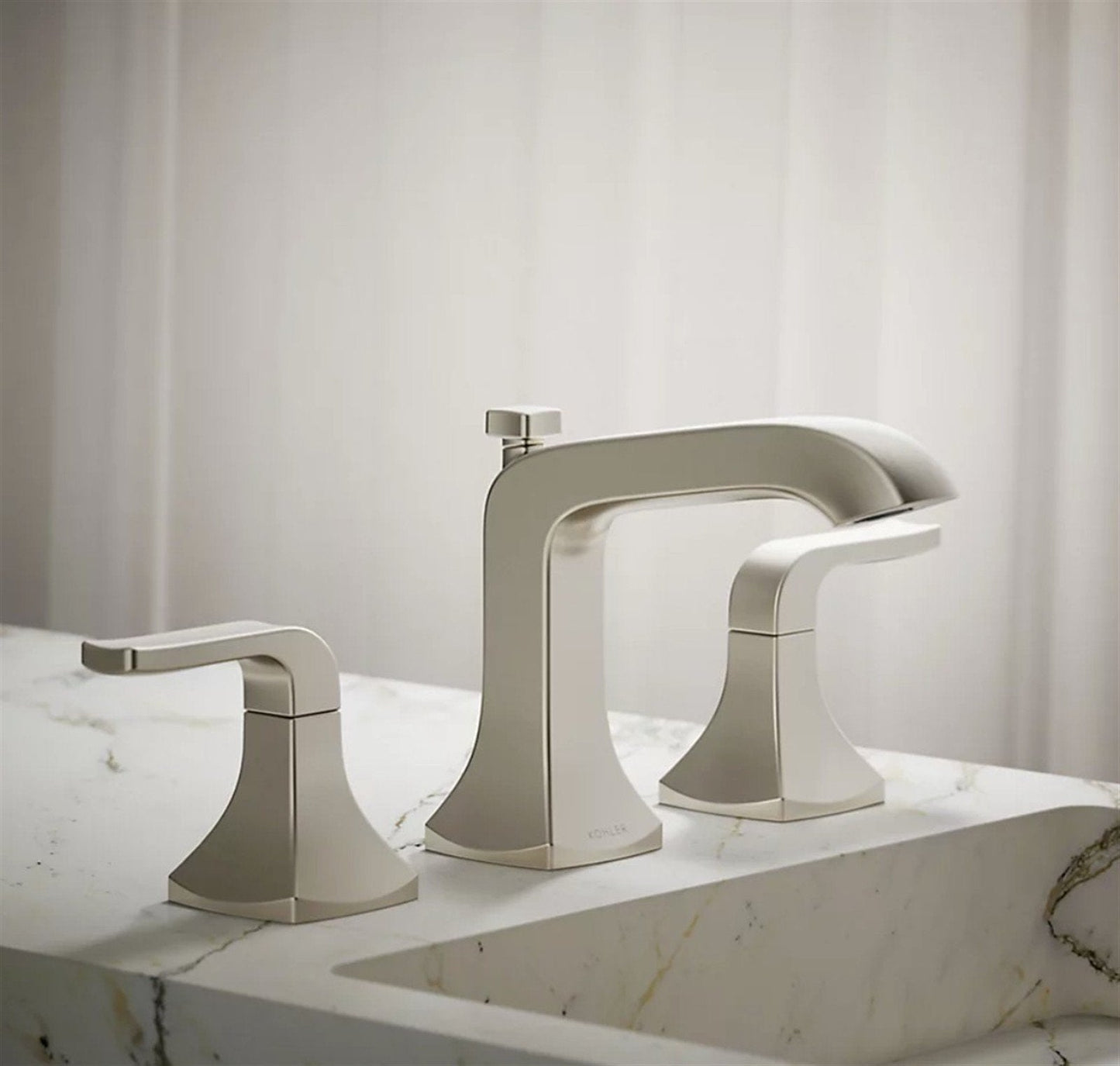 Rubicon 8 in. Widespread 2-Handle Bathroom Faucet in Vibrant Brushed Nickel